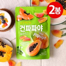 [하루견과] (1+1/총2봉) 새콤달콤 건파파야 슬라이스110g/ 파파야80%/열대과일간식, 2개
