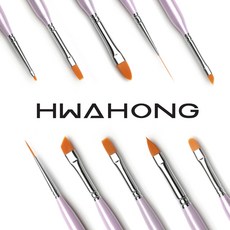 화홍 네일 브러쉬 / 젤브러쉬 네일 아트 붓, 52 Short Round, 1개