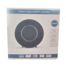 지상 파 디지털 TV 안테나 풀 세트 ATSC 높은 VHF/UHF Hdtv iIndoor 4k HD 무선 TV 신호 리시버 24 시간, 01 Black - 리시버안테나