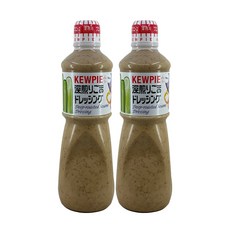 큐피 딥 로스티드 참깨 드레싱 1000ml 2개, 1L
