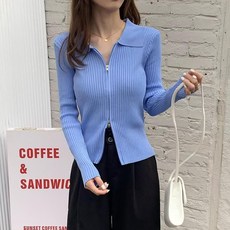 폴로여성가디건