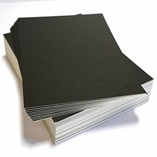 topseller100 Pack of 50 sheets 8x10 UNCUT matboard / mat boards (Black) null
