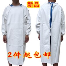 커버 내유성 내산알칼리 하프기장 화이트 식료품 남성 여성 앞치마 가운을 입고 있다 인조가죽 엠보가죽 양면