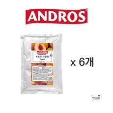 앤드로스 복숭아 리플잼 1kg x 6개 (박스판매)