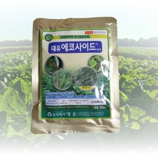 배추벌레 나방 퇴치제 약 대유 에코사이드 수화제 100g/송충이 배추좀나방 퇴치 농약, 1봉