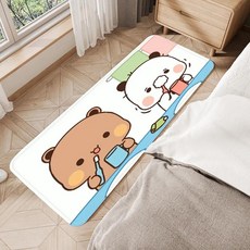 팬더 베어 곰 부부 두두 주방 바닥 매트 흡수성 욕실 러그 도어, 40x60cm, C.40x60cm-mini