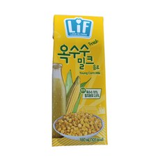 LiF 옥수수밀크 팩음료 180ml x 24개 (무료배송)