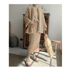 무니샵 라운드 밍크 자켓