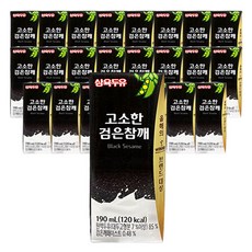 삼육두유 고소한 검은참깨 190ml 24팩입 세트, 24팩