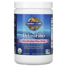 가든오브라이프 DetoxiFiber 특수 해독 섬유소 혼합물 300g(10.5oz), 1개