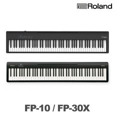 롤랜드 FP10/FP30X 전자 디지털 피아노, FP10, 블랙