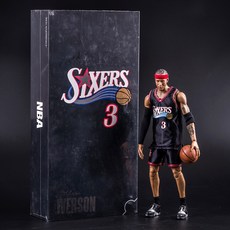 NBA 피규어 정품 농구 코비 조던 커리 하든로드맨 아니버슨, 블랙아이버슨 33cm개