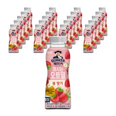 롯데웰푸드 퀘이커 마시는 오트밀 오트 봄딸기 50g X20개, 20개