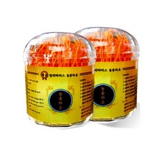 황금 동충하초, 2개, 80g/세트(2통)
