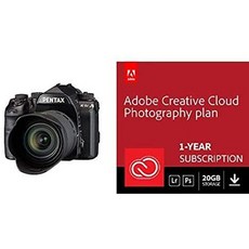 Pentax K-1 Mark II 36MP 내후성 DSLR (D-FA 28-105 WR 렌즈 포함) Black with Adobe Creative Cloud Pho, One Color_One Size, 상세 설명 참조0, 상세 설명 참조0