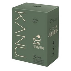 카누 디카페인 라떼 스틱커피, 13.5g, 3개, 30개입