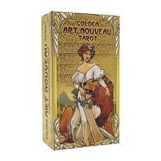 [인터타로] 골든 아르누보 타로카드 Golden Art Nouveau Tarot [한글해설서+주머니증정] 직수입 정품
