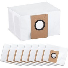 에코백스 디봇 X2 옴니 물걸레 로봇청소기 진공청소기 가방 에코백용 액세서리 세트 X1 e T20 추출 스테이션 3L 대용량 더스트백 교체 부품 8개 팩, 진공청소기 가방 8개 묶음