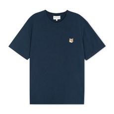 [메종키츠네] 24SS (LM00104KJ0008 INK BLUE) 남성 폭스헤드 반팔 티셔츠