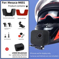 TUYU 맞춤형 CNC 알루미늄 Mesuca M601 헬멧 턱 마운트 고프로 인스타 360 DJI 카메라 14 액세서리, 없음, 8) For M601-sj4000