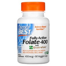 닥터스베스트 엽산 400 Quatrefolic 400mcg 90베지캡슐 활성엽산 글루코사민 메틸테트라하이드로 엽산, 90정, 1개