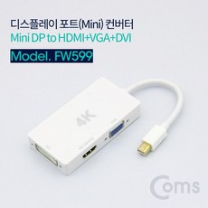 Coms디스플레이포트(Mini)컨버터MiniDPtoHDMI/W4B4BBA, @라디오 본상품선택