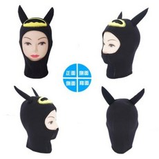 캐릭터 다이빙후드 배트맨 귀여운 캐릭터 스쿠버다이버 헤드캡 3mm, 01 배트맨(비마술 패치)
