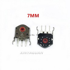 PC 마우스 알프스 인코더용 고정밀 Kailh 디코더 레드 코어 로터리 스크롤 휠 1.74mm 홀 5mm ~ 11mm 2 개, 2Pcs 7MM