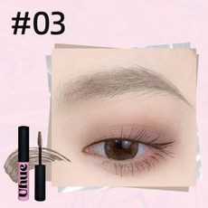Uhue 눈썹 컬러링 크림 푹신한 틴티드 브로우 밤 방수 내추럴 오래 지속되는 눈썹 틴트 화장품 브로우, 01 03, 01 CHINA, 1개