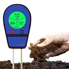 토양EC측정기 흙수분 식물화분습도계, 디지털토양수분측정기, 1개
