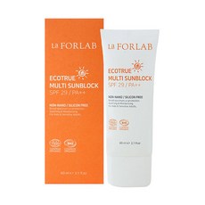 라포랩 에코트루 멀티 선블럭 60ml SPF29 PA++ 에코서트 유기농선크림 ReefSafe 논나노 해양생태계보호 무기자차 선크림