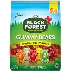 미국내수용 블랙포레스트 구미베어 여섯가지맛 젤리믹스 2.72kg / Black Forest Gummy Bears Candy 6lb, 1개