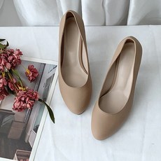 헤븐슈즈 여성 로잘리 속 가보시 심플 힐