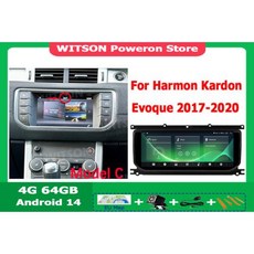2012-2018 스크린 랜드로버 카플레이 HD OEM 에어컨 레인지로버 안드로이드 라디오 자동차 10.25 와이드 이보크 스크린 인치 AC 멀티미디어 용, 6) C 4G 64G WIFI DSP - Eight C