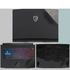 가죽 스킨 노트북 스티커 MSI 펄스 15 B13V 15.6 인치 카타나 15 B13VEK-610CN GP77 GP78 GE77 사이보그 14, [07] GE78HX, [05] Black matte, 1개