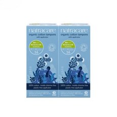 나트라케어 유기농 순면 탐폰 체내형 생리대 어플리케이터 레귤러 16매x2팩