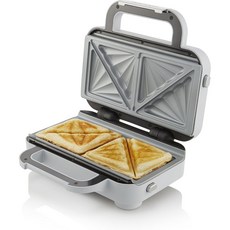Breville 브레빌 DuraCeramic 딥 플레이트 샌드위치 메이커 화이트 VST070X