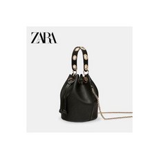 ZARA 심플 레더 버킷백 숄더백 핸드백