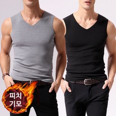 1+1 남성기모나시/피치기모나시/남성런닝/기모런닝/보온나시/보온내의/민소매나시티