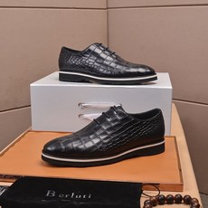 Berluti Alessio Padova 남성 가죽 패션 캐주얼 슈즈 블랙 S5863-V2MM7 - 벨루티구두