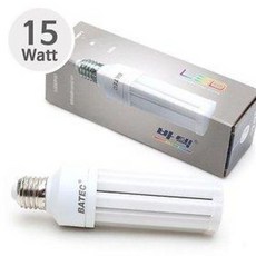 바텍 LED 스틱램프 15W 주광색 (조명 전구 백색등 콘, BT-CLED15W