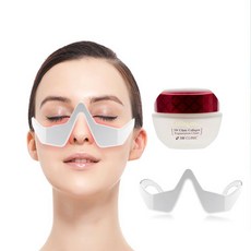 BREEZETY 아이 케어 진동 리프팅 EMS 레드 광선 눈가 마사지기 콜라겐크림 포함