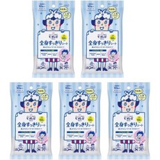 비오레 u 바디샤워티슈 냉타올 대형 바디 쿨링시트 휴대용 10개입 x 5개, 5개 총 50매 비오레 u 전신 산뜻 시트 휴