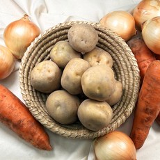 건강의정석 감자 당근 양파 야채 꾸러미 세트 1인가구 싱싱한 제철 채소 꾸러미, 1세트, 감자 1kg + 당근 1kg + 양파 1kg