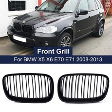 자동차 그릴 bmw x5 x6 e70 e71 2008-2013 자동차 스타일링 광택, 1. 옵션: 없음