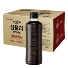 아카페라 심플리 아메리카노, 400ml, 20개