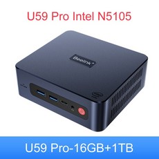 Beelink-U59 프로 미니 PC 윈도우 11 인텔 11th Gen N5105 DDR4 8GB GB SSD 듀얼 Wifi 512 M 데스크탑 게임용 컴퓨터 GK 1000, 01 미국, 03 16GB1T