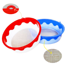 국산 채반 (25cm) 걸수있는 원형 스텐거름망 다용도 건지기망, 단품, 1개
