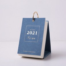 2021 무지 달력 엔틱 감성 빈티지 레터링 만년 패브릭 포스터 일일 새해선물, 3번