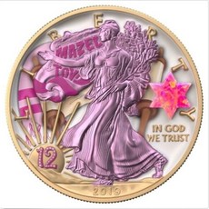 2019년 미국 실버 이글 Jewish Holidays 1oz Silver 유대인 성인식 금도금 은화